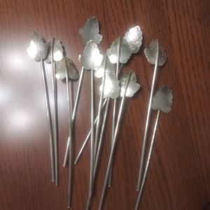 Sterling spoon/straw